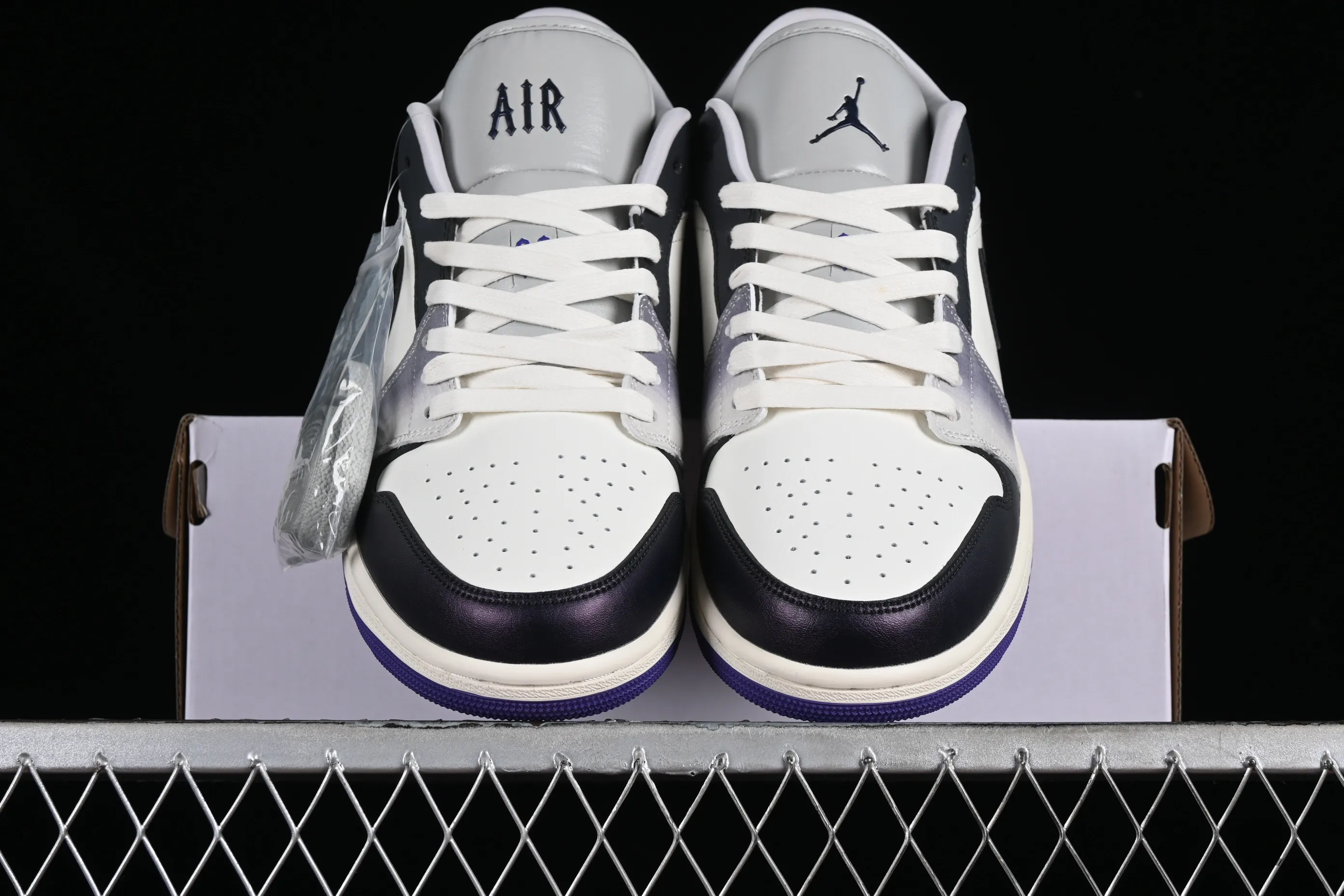 All categories Air Jordan Jordan series basketball shoes Air Jordan 1 Low Air Jordan 1 Low "Purple" AJ1 Joe 1 white black purple low-top cultural casual sneakers HF5759-101